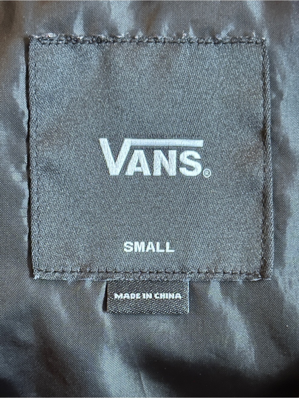Vans Men's Black Checkerboard Jacket - Picture 3 of 5